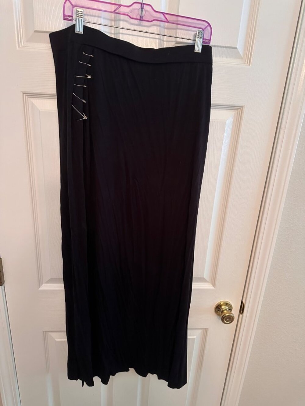 Gothic split maxi skirt size xxxl